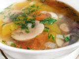 Грибной крем суп из шампиньонов — рецепт легкого супа на обед
