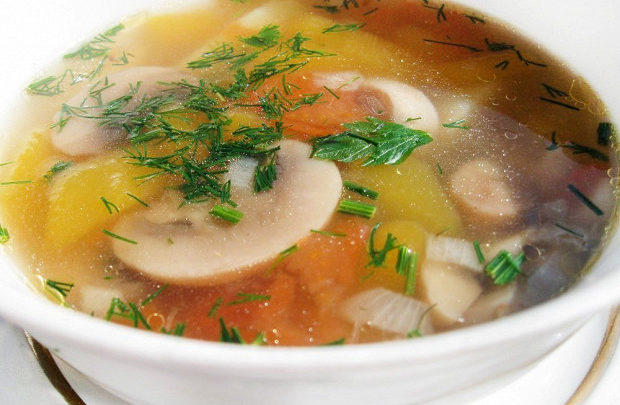 Грибной Суп из Шампиньонов Рецепт с Фото